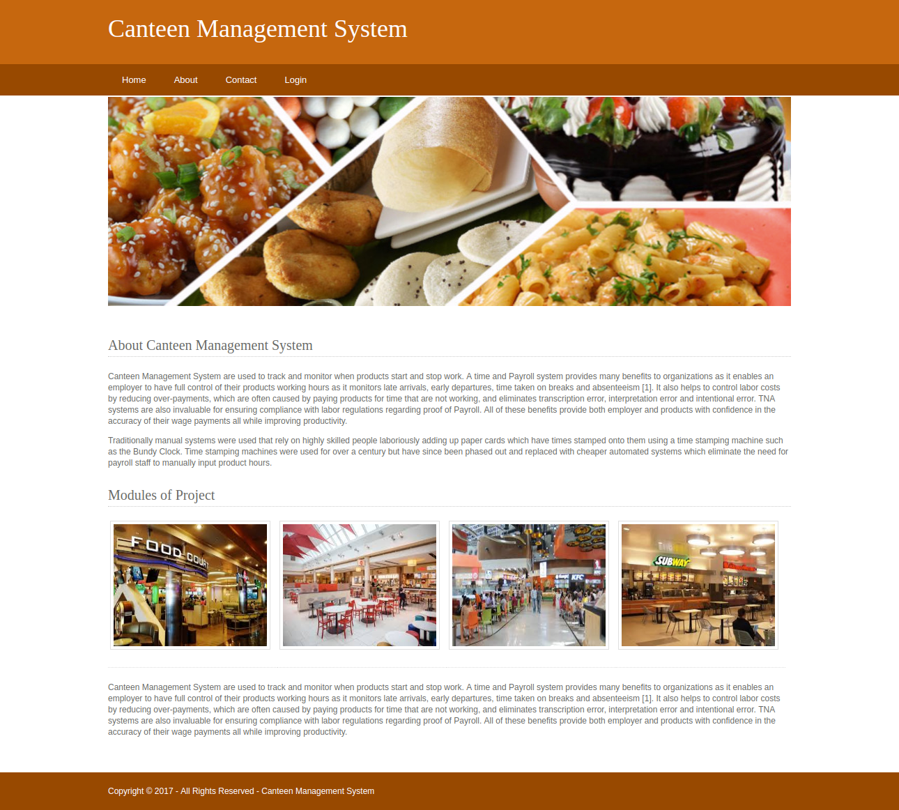 Canteen Management System DBMS Django and MySQL Mini ...