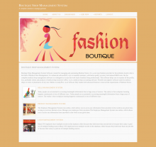 Java, JSP and MySQL Project on Boutique Shop Management System