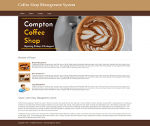 Python, Django and MySQL Project on Coffee Shop Management System