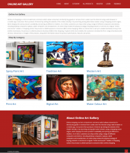 Java Spring Boot, React JS and MySQL Project on Online Art Gallery Java Spring Boot, React JS and MySQL Project on Online Art Gallery