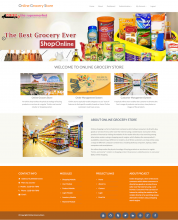 Python Django and MySQL Project on Online Grocery Store