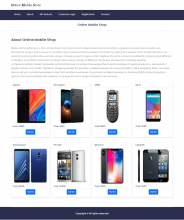 Java Spring Boot, Angular and MySQL Project on Online Mobile Store Java Spring Boot, Angular and MySQL Project on Online Mobile Store
