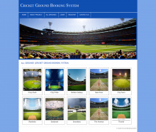 PHP and MySQL Project on Cricket Ground Booking System PHP and MySQL Project on Cricket Ground Booking System