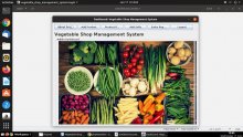 Java and MySQL Project on Vegetable Shop Management System