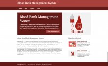 Python, Django and MySQL Project on Blood Bank Management System