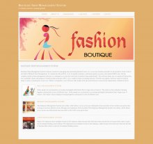 Java, JSP and MySQL Project on Boutique Shop Management System