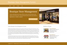 Python, Django and MySQL Project on Boutique Store Management System