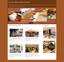 PHP and MySQL Project on Canteen Management System