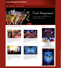 PHP and MySQL Project on Event Management System