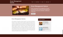 Python Django and MySQL Project on Event Management System