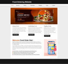HTML, CSS and JavaScript Project on Food Ordering Website