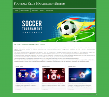 PHP and MySQL Project on Football Club Management System