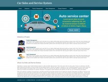 Python, Django and MySQL Project on Car Sales and Service System