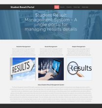PHP and MySQL Project on Student Result Portal