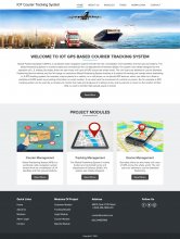 IOT GPS Cloud Project on Courier Tracking System