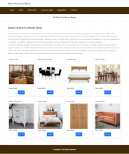 Java Spring Boot, Angular and MySQL Project on Online Furniture Shop
