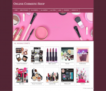 PHP and MySQL Project on Online Cosmetic Shop