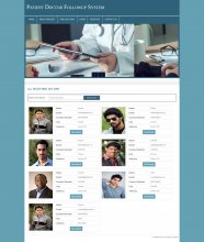 PHP and MySQL Project on Patient Doctor Followup System