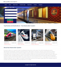 Java Spring Boot, Angular and MySQL Project on Railway Reservation System