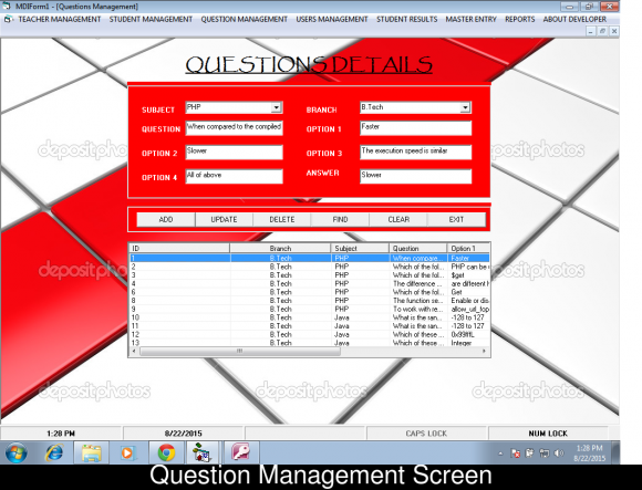 ms access student