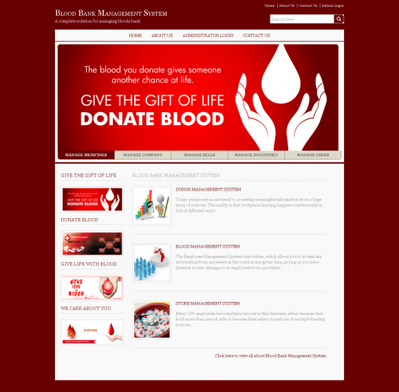 Java, JSP and MySQL Project in Blood Bank Management System Java, JSP and MySQL Project in Blood Bank Management System