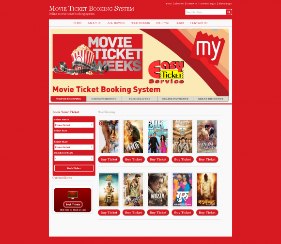 Java, JSP and MySQL Project on Online Movie Ticket Booking System Java, JSP and MySQL Project on Online Movie Ticket Booking System