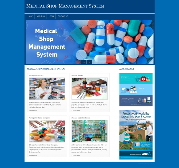 PHP and MySQL Project on Medical Shop Management System PHP and MySQL Project on Medical Shop Management System
