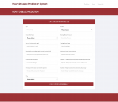 Python, Django and Machine Learning Project on Heart Disease Prediction System