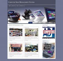PHP and MySQL Project on Computer Shop Management System