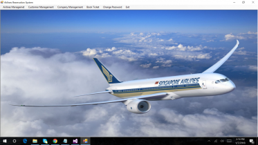 C# and SQL Server Windows Application Project on Airlines Reservation System