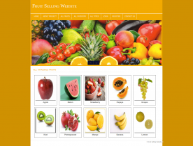 PHP and MySQL Project on Fruit Selling Website