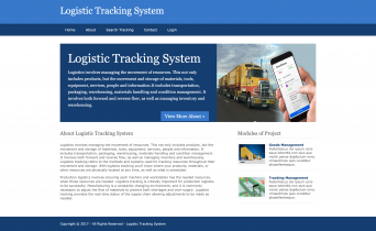 Python, Django and MySQL Project on Logistic Tracking System