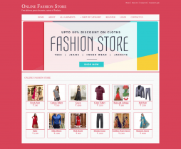 Java, JSP and MySQL Project on Online Fashion Store