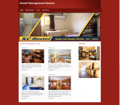 PHP and MySQL Project on Hostel Management System