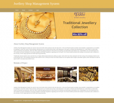 Python, Django and MySQL Project on Jewellery Shop Management System