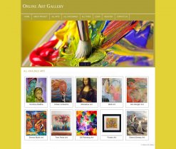 PHP and MySQL Mini Project on Online Art Gallery