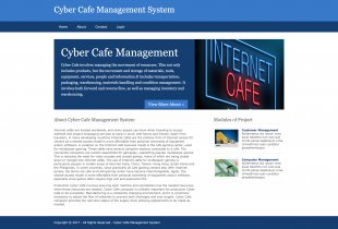 Python, Django and MySQL Project on Cyber Cafe Management System