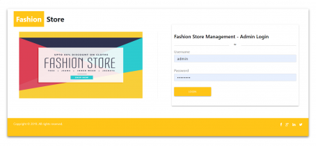 NodeJS, AngularJS and MySQL Project on Fashion Store Management System