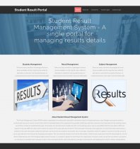 PHP and MySQL Project on Student Result Portal