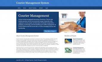 Python, Django and MySQL Project on Courier Management System