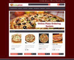 PHP and MySQL Project on Online Pizza Ordering System