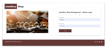 NodeJS, AngularJS and MySQL Project on Jewellery Shop Management System