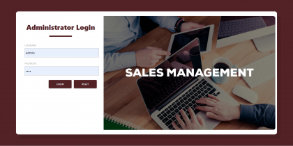 Sales Management System Spring Boot Project