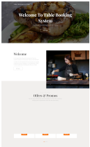 HTML, CSS and JavaScript Project on Table Booking System