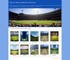 PHP and MySQL Project on Cricket Ground Booking System